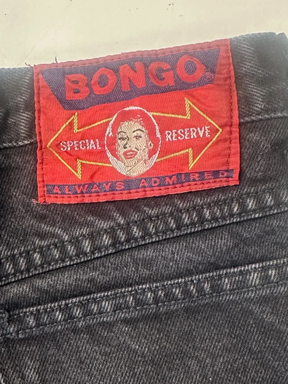 Vintage 80's Bongo High Rise Cut Off Black Denim Jean Shorts 5